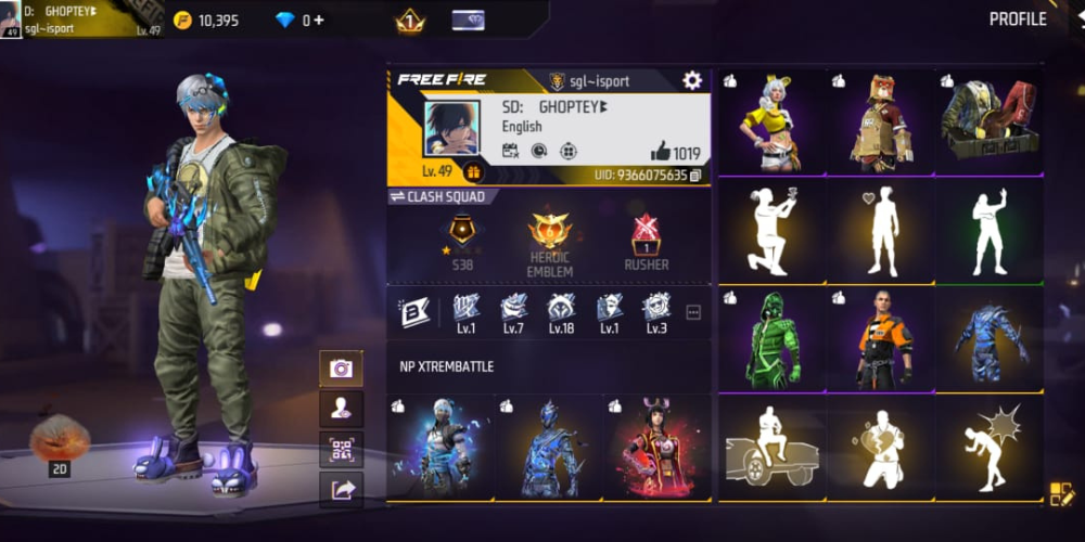 Free Fire Level 49 Premium Gaming ID